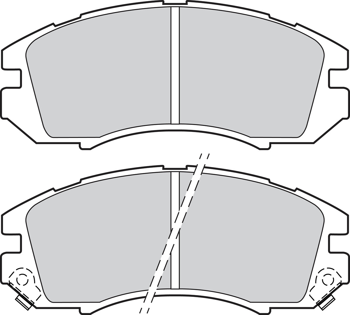 Jeu de 4 plaquettes de frein VALEO ref. 302048